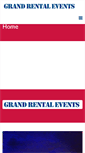 Mobile Screenshot of grandrentalevents.com