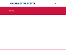 Tablet Screenshot of grandrentalevents.com